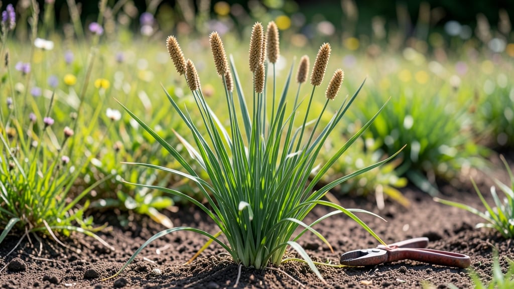 Grass With Spiky Seed Pods: Wildlife-Friendly Lawn Alternative for Pollinators