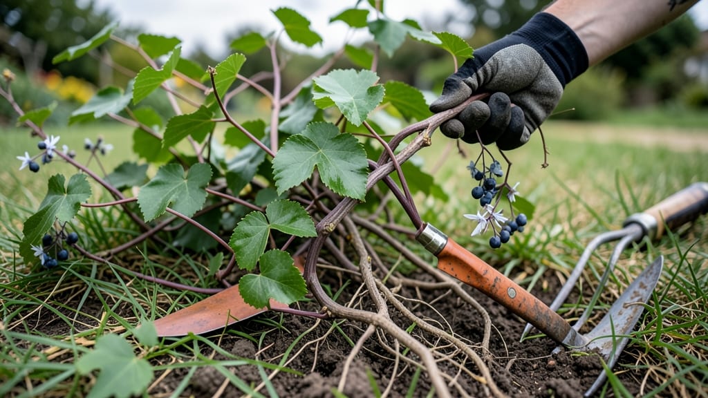 Lawn Vine Weeds: Boiling Water Blaster for Instant Eradication